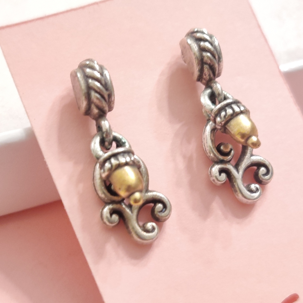 Brighton Multi Layer Dangle Post Earrings - image 4